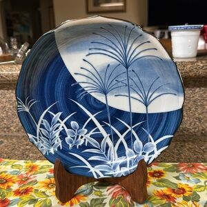 TOYO 9” plate Japan blue